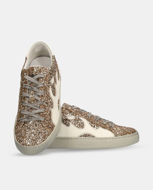 Zapatillas Gamin mujer tipo casco bajas glitter