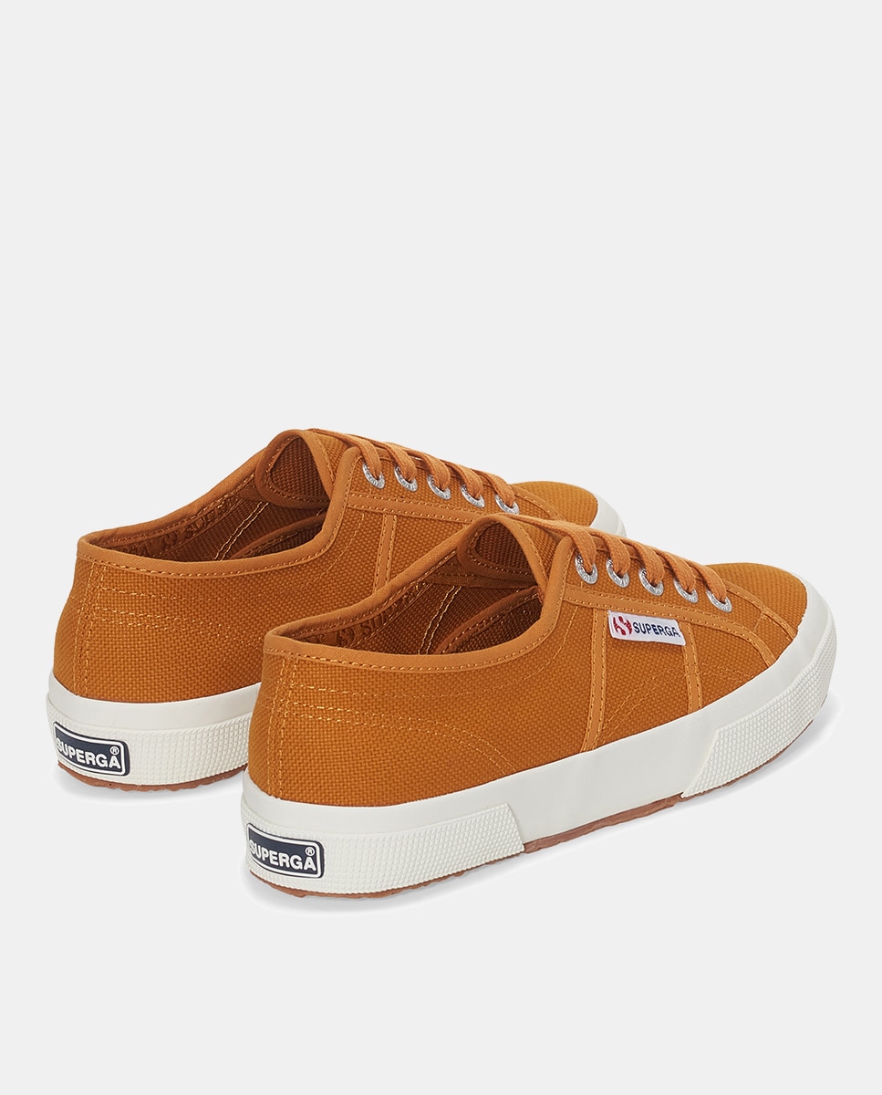 Zapatillas de mujer de loneta con cordones - Superga - Amarillo Amarillo-3
