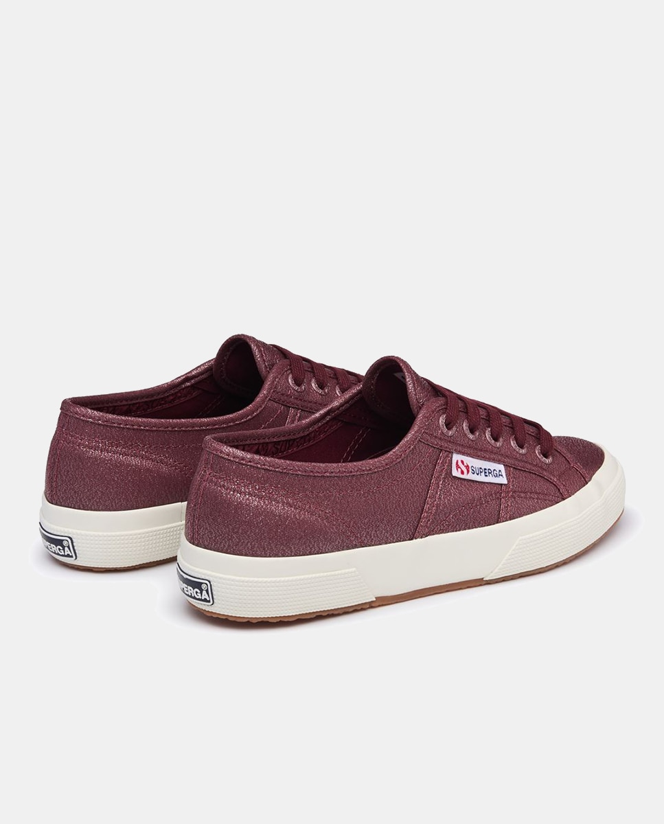 Sapatilhas Baixas em Lona Vermelho/Grená-2