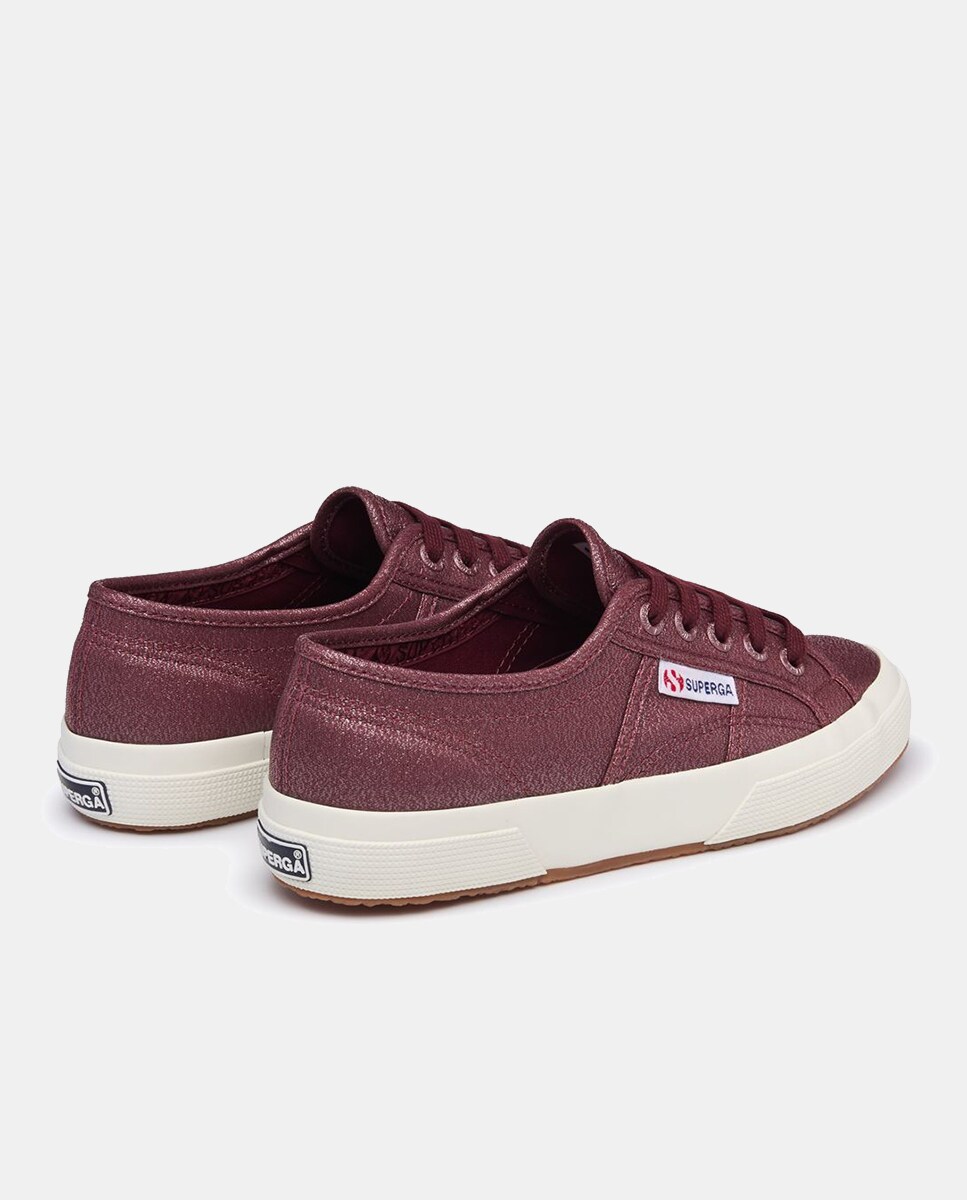 Sapatilhas Baixas em Lona Vermelho/Grená-2