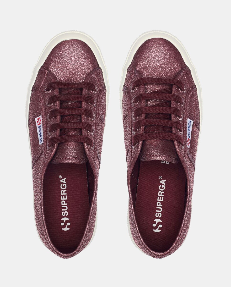 Sapatilhas Baixas em Lona Vermelho/Grená-3