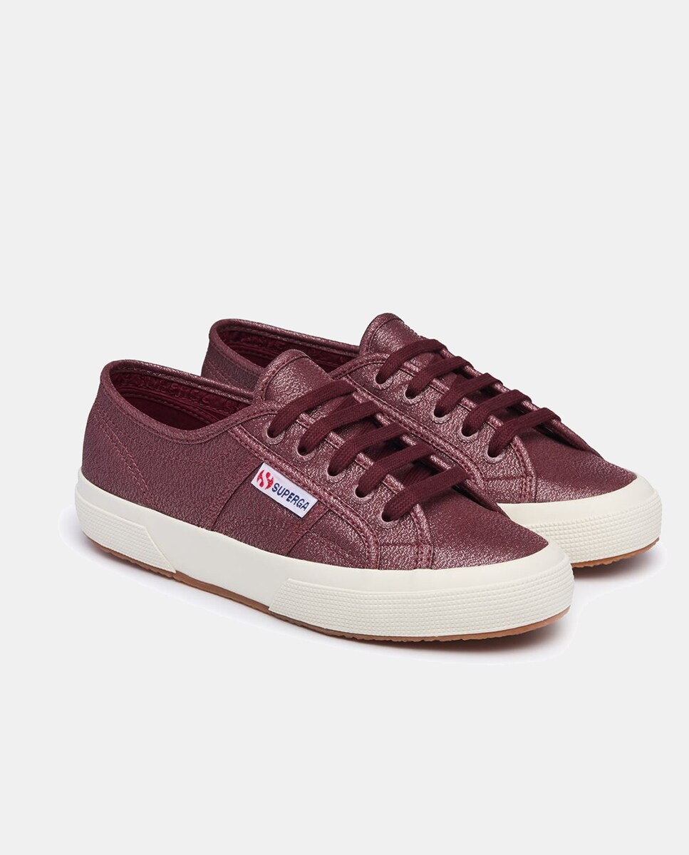 Sapatilhas Baixas em Lona Vermelho/Grená-5