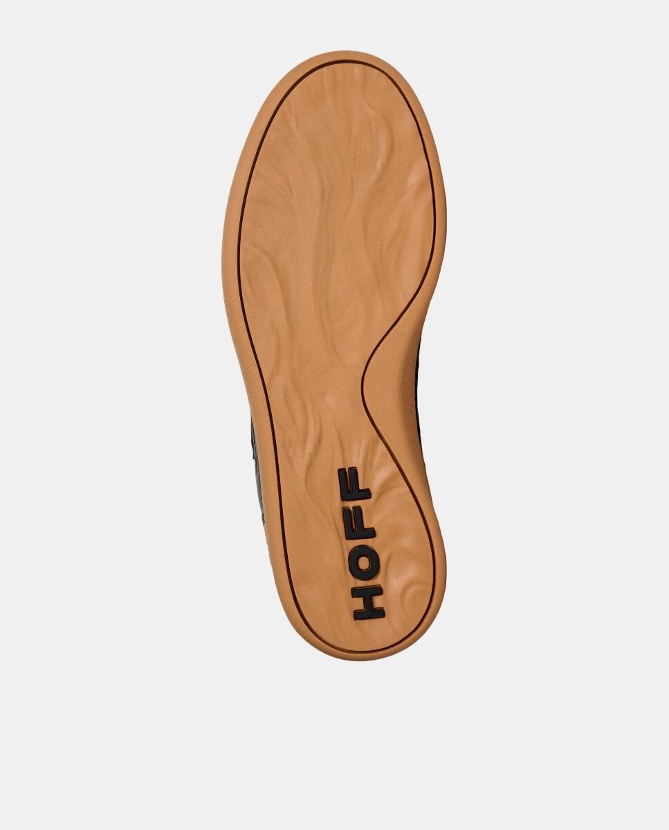 Sapatilhas Baixas em Pele com Sola de Borracha Preto-4