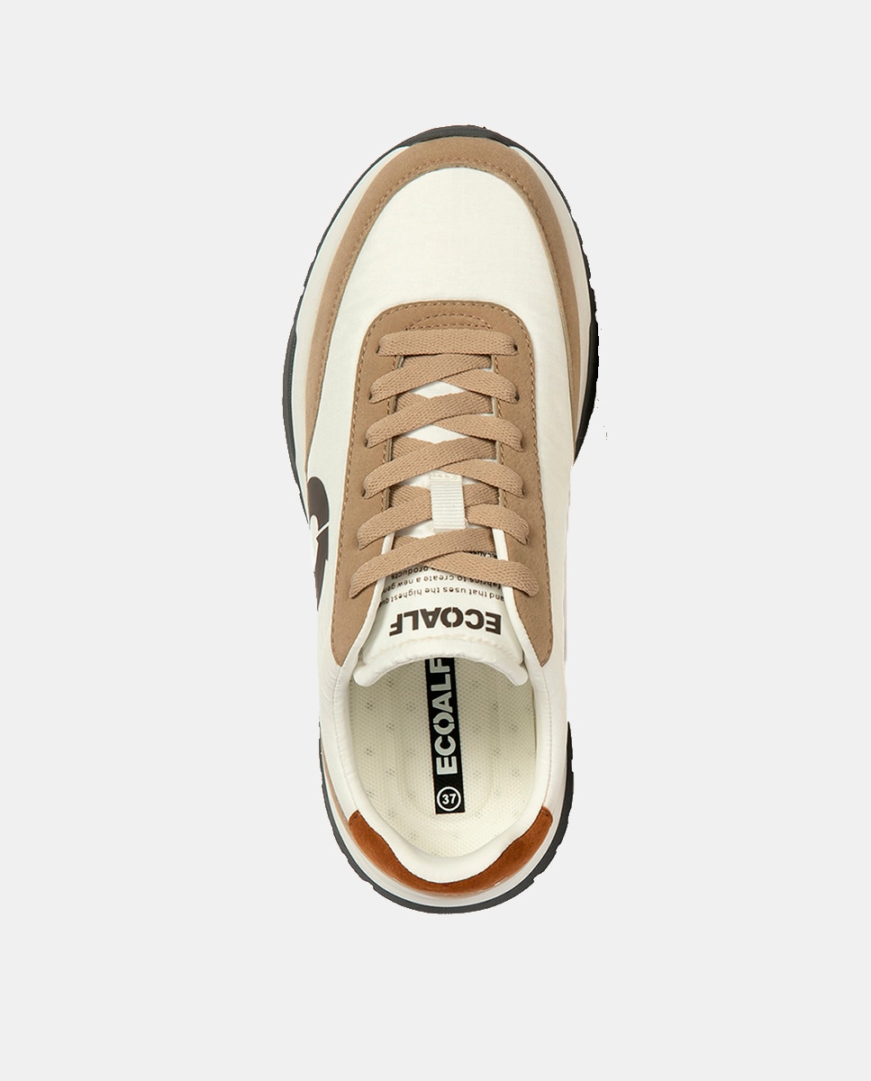 Sapatilhas Modelo Venturalf 100% Poliéster Reciclado Bege-1