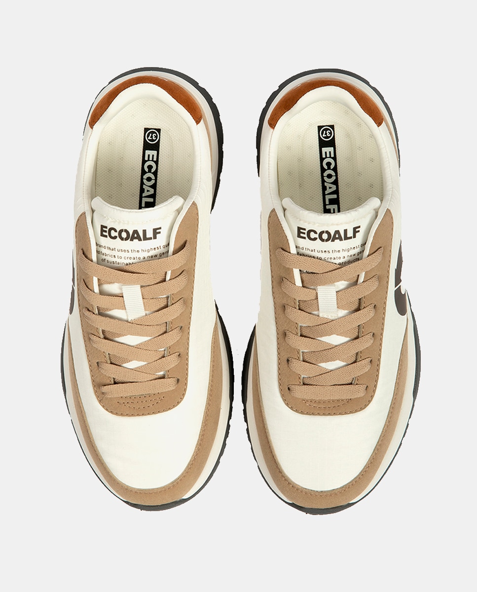 Sapatilhas Modelo Venturalf 100% Poliéster Reciclado Bege-2