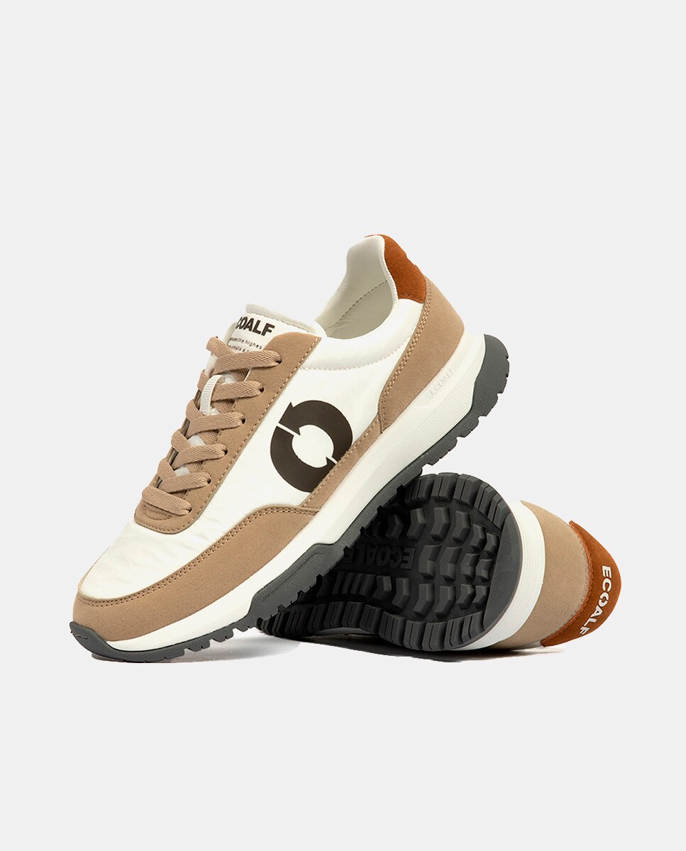 Sapatilhas Modelo Venturalf 100% Poliéster Reciclado Bege-4