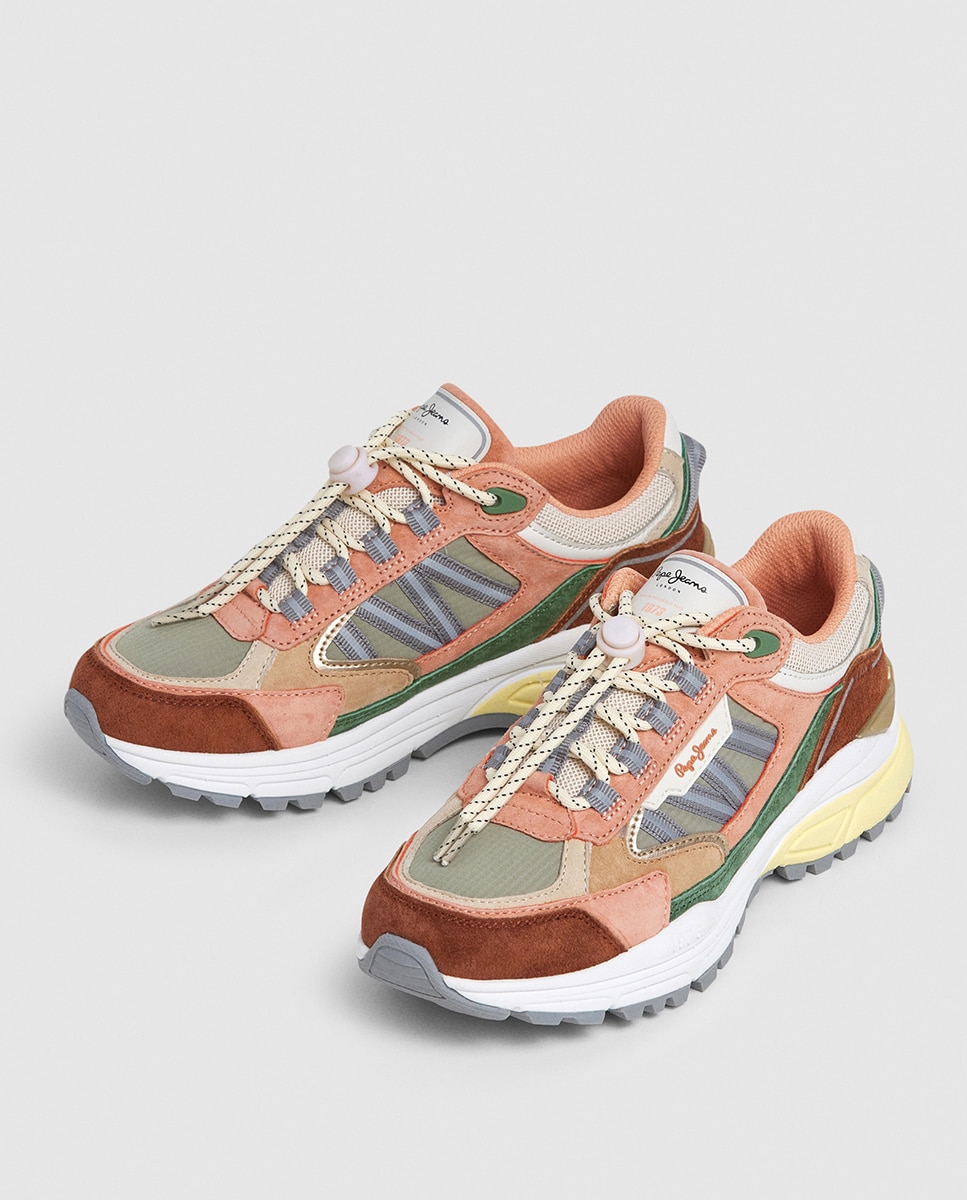 Zapatillas Darren Trek de mujer con mix de color - Pepe Jeans - Natural Natural-3