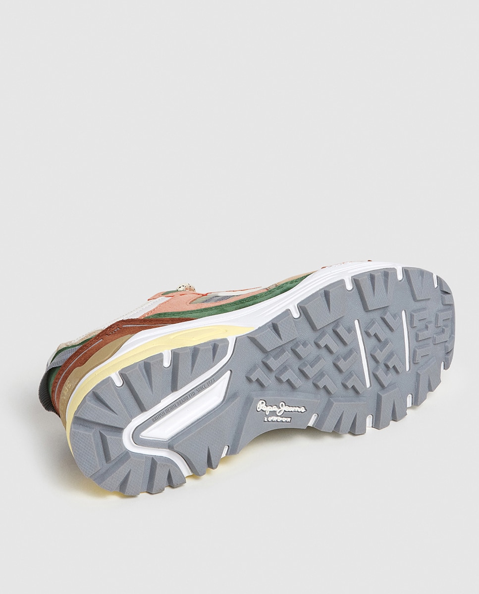 Zapatillas Darren Trek de mujer con mix de color - Pepe Jeans - Natural Natural-6