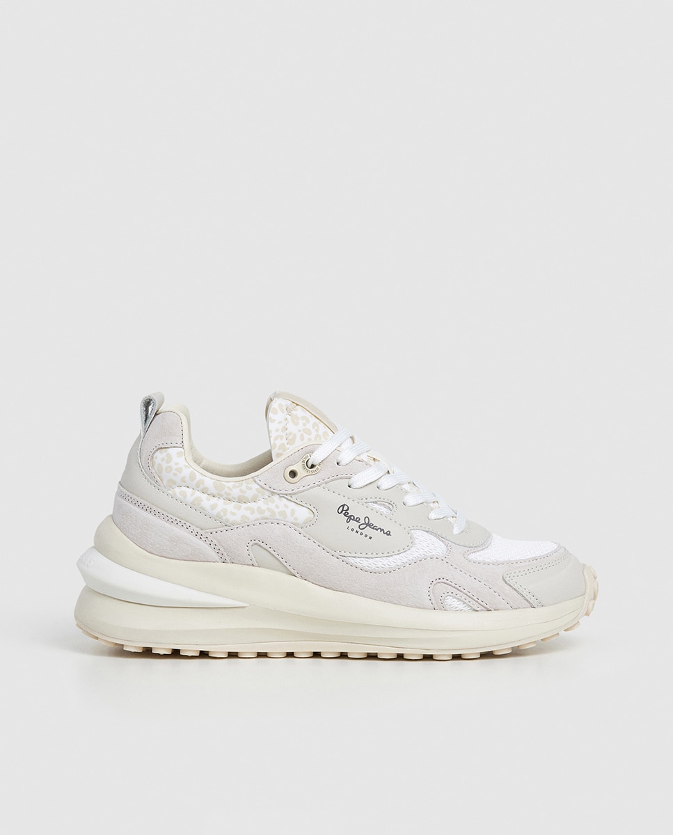 Sapatilhas Winslow One com Animal Print Branco-1