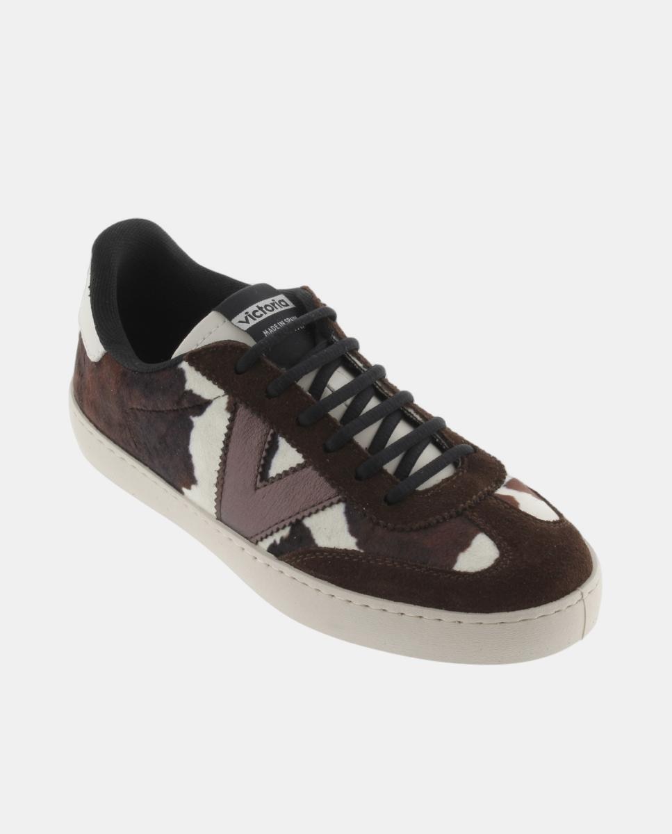 Sapatilhas Desportivas Berlim com Animal Print Branco-2