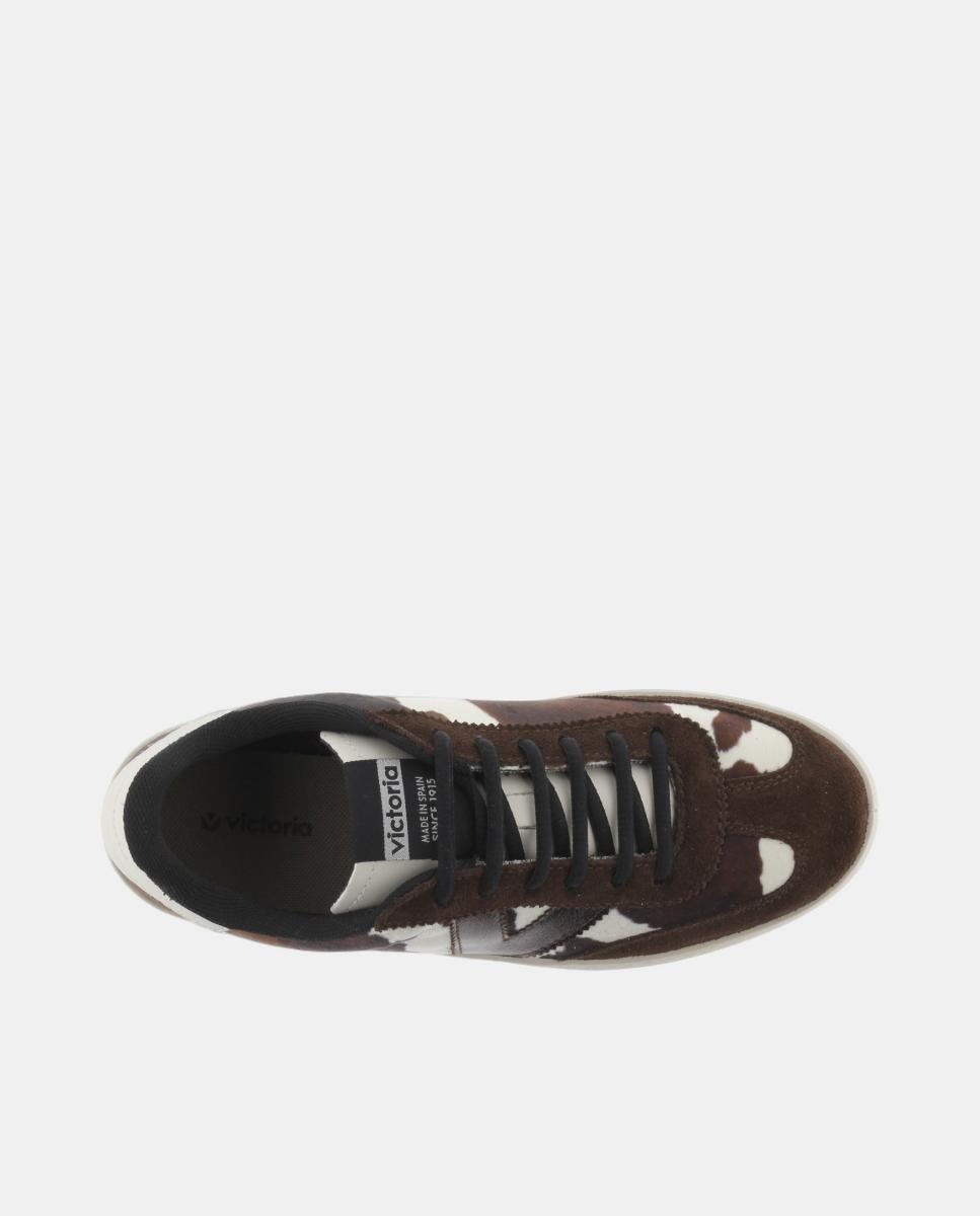 Sapatilhas Desportivas Berlim com Animal Print Branco-4