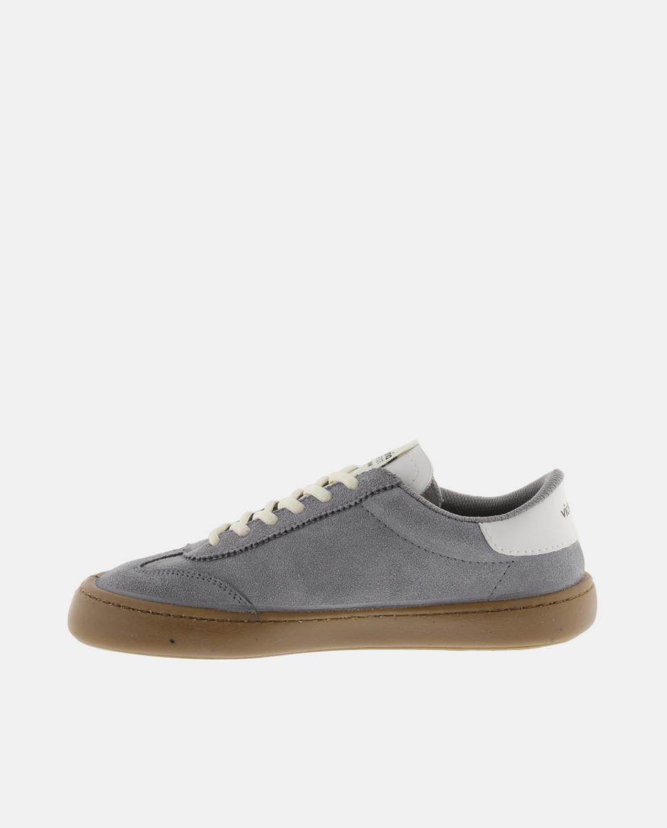 Sapatilhas Desportivas Unissexo Barefoot de Croute com Peças em Contraste e Sola Caramelo Cinzento-3