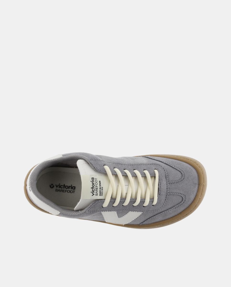 Sapatilhas Desportivas Unissexo Barefoot de Croute com Peças em Contraste e Sola Caramelo Cinzento-4