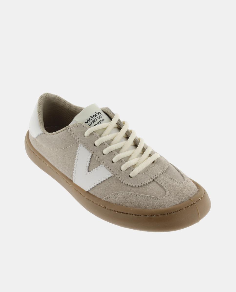 Sapatilhas Desportivas Unissexo Barefoot de Croute com Peças em Contraste e Sola Caramelo Natural-2