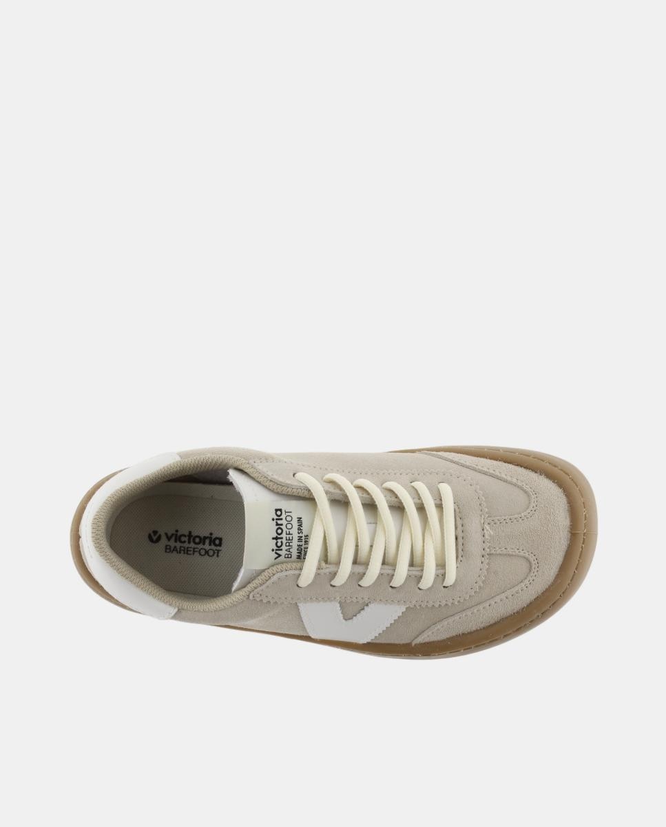 Sapatilhas Desportivas Unissexo Barefoot de Croute com Peças em Contraste e Sola Caramelo Natural-4
