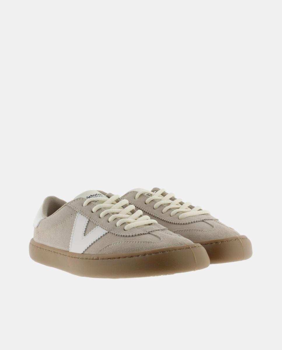 Sapatilhas Desportivas Unissexo Barefoot de Croute com Peças em Contraste e Sola Caramelo Natural-5