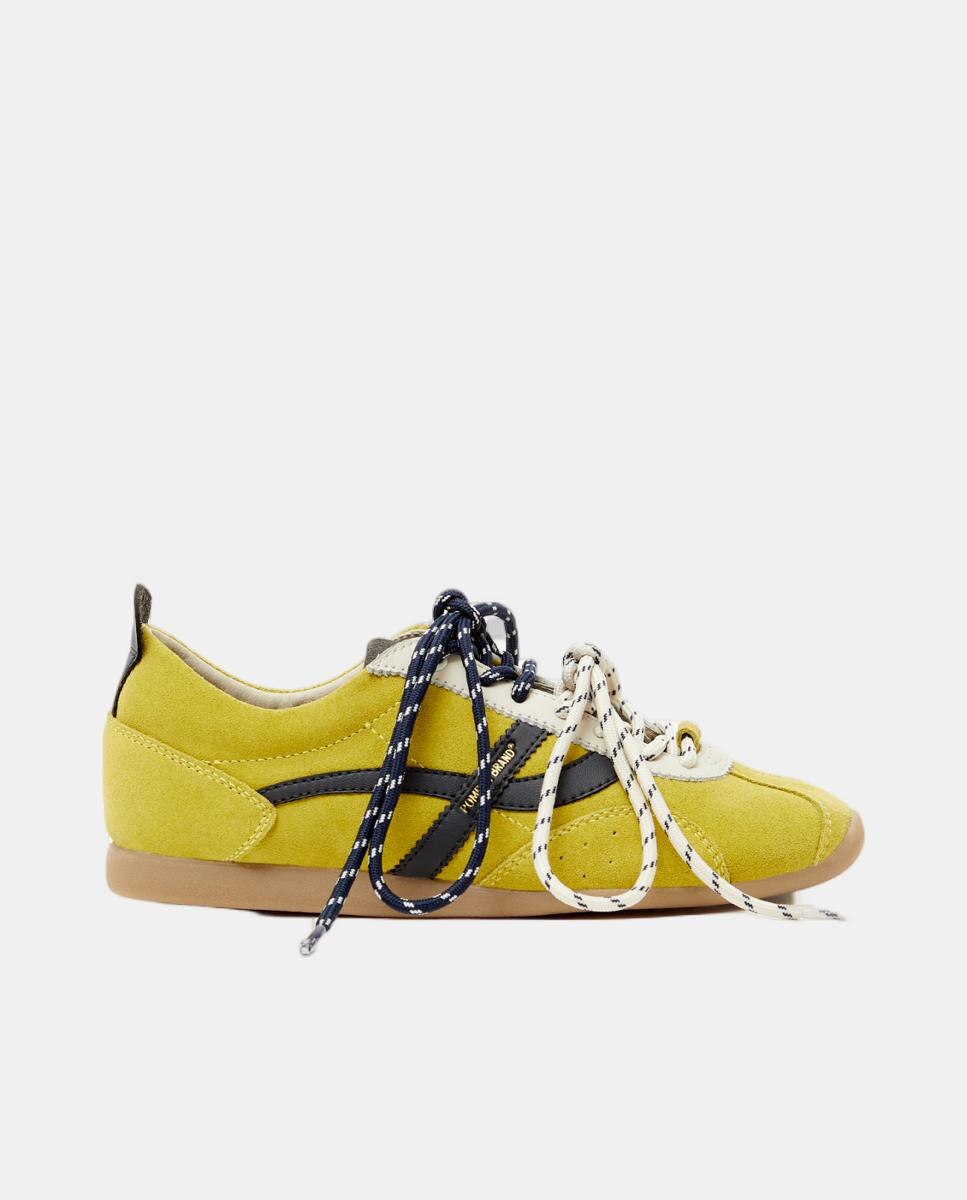 Pompeii - Zapatillas casual de mujer en piel y triple combinación de cordones.