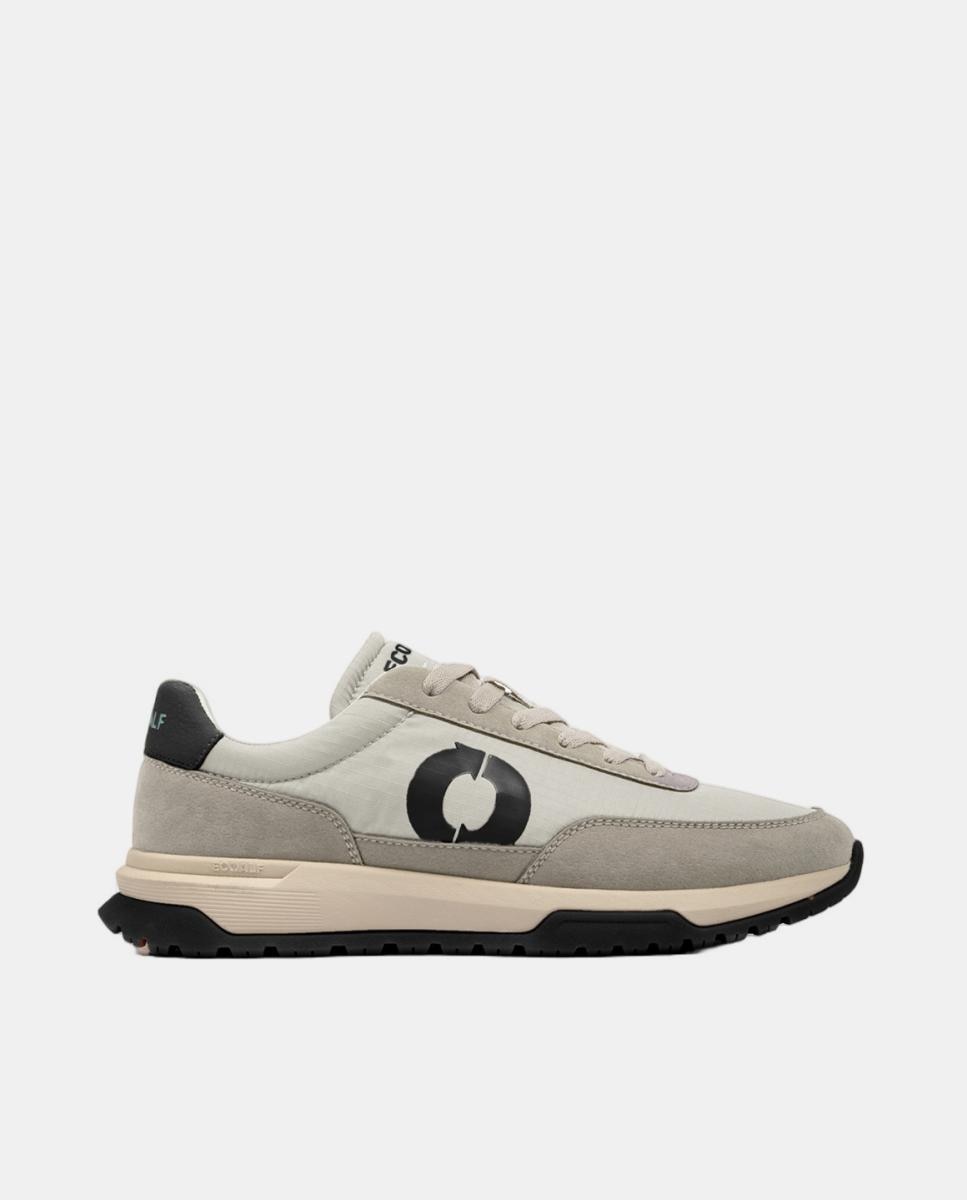 Zapatillas deportivas de mujer con cierre de cordones y refuerzo en talón - Ecoalf - Blanco Blanco-1