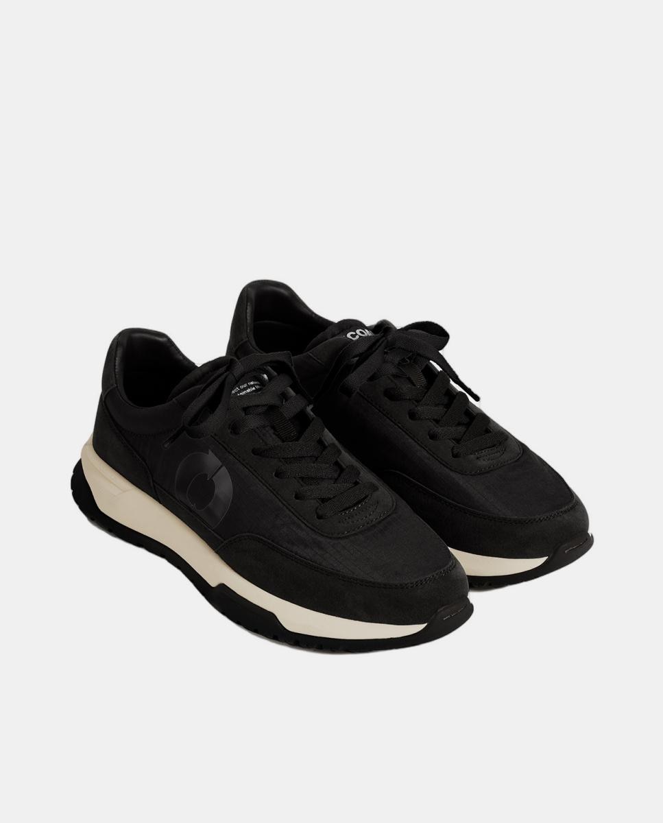 Ténis de corrida, com Cordões, Têxtil, pg, ventura sneaker woman Preto-3