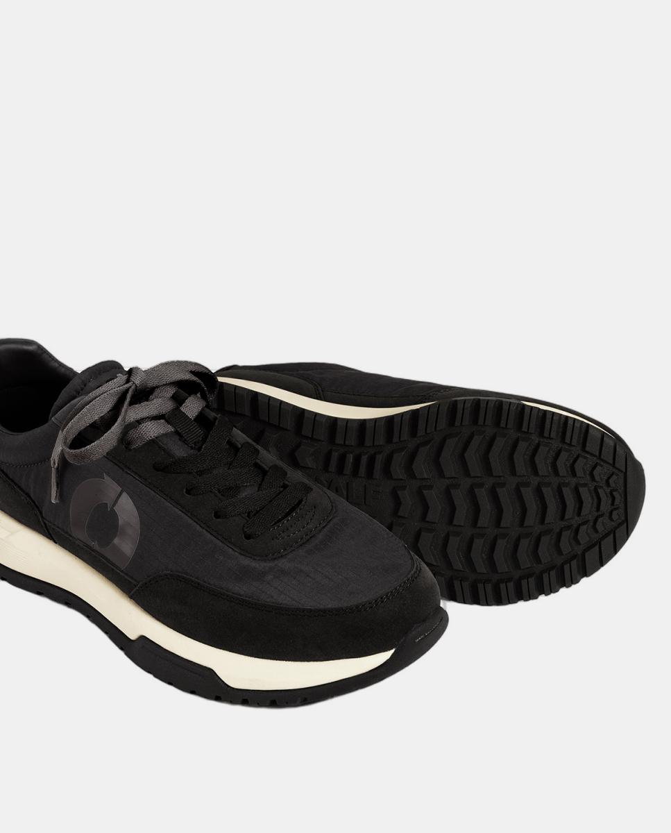 Ténis de corrida, com Cordões, Têxtil, pg, ventura sneaker woman Preto-4