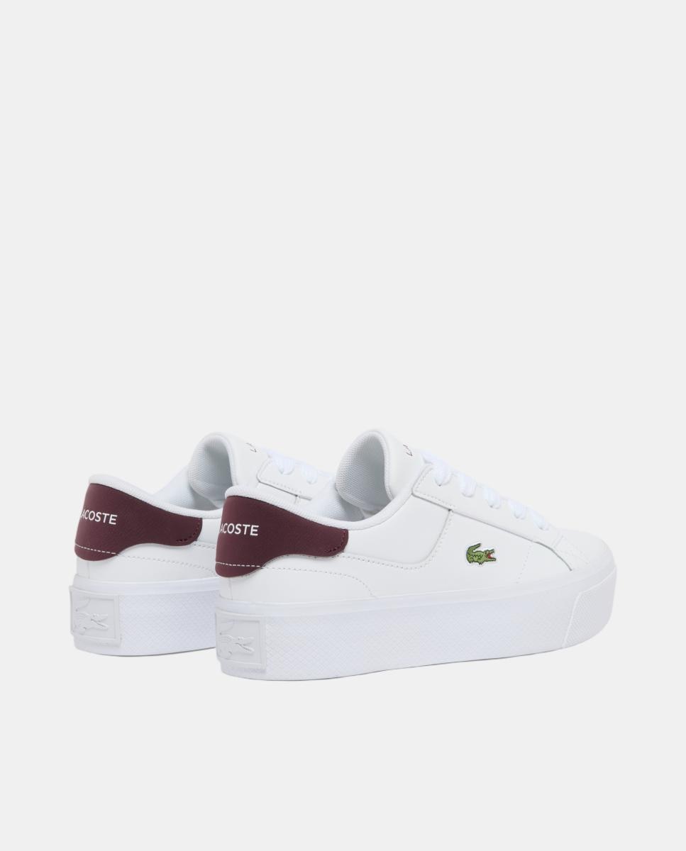 Sapatilhas Ziane Platform em Pele para Mulher Branco-3
