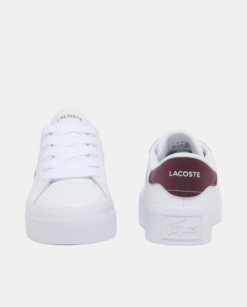 Sapatilhas Ziane Platform em Pele para Mulher Branco-5