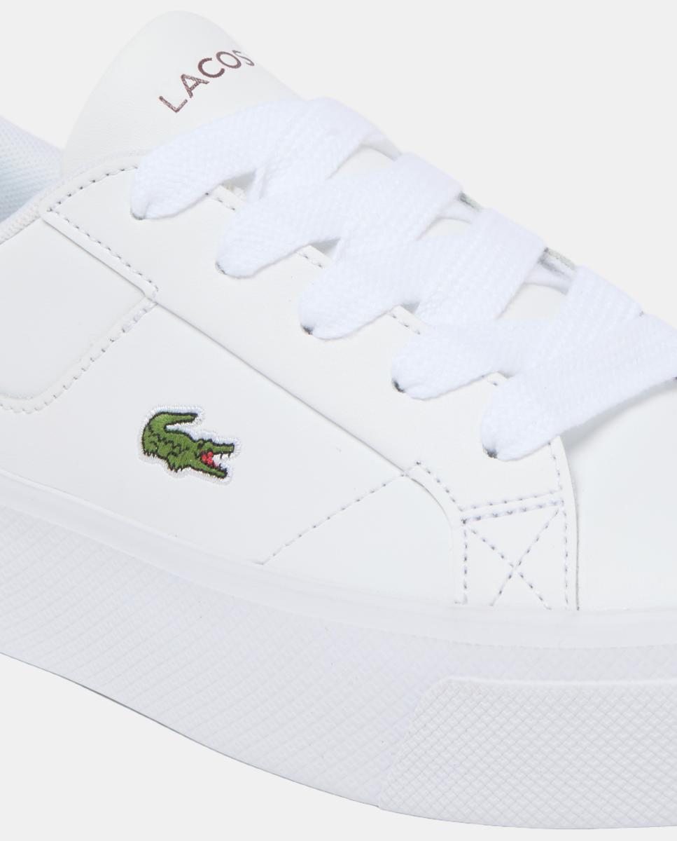 Sapatilhas Ziane Platform em Pele para Mulher Branco-6