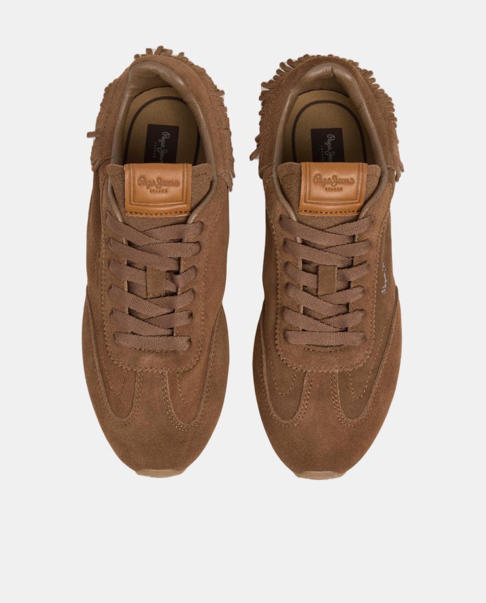 Zapatilla de mujer estilo deportivo ligera - Pepe Jeans - Marrón caramelo Marrón caramelo-2
