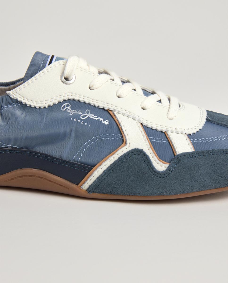 Zapatilla de mujer ultraligera en nylon - Pepe Jeans - Azul claro Azul claro-5