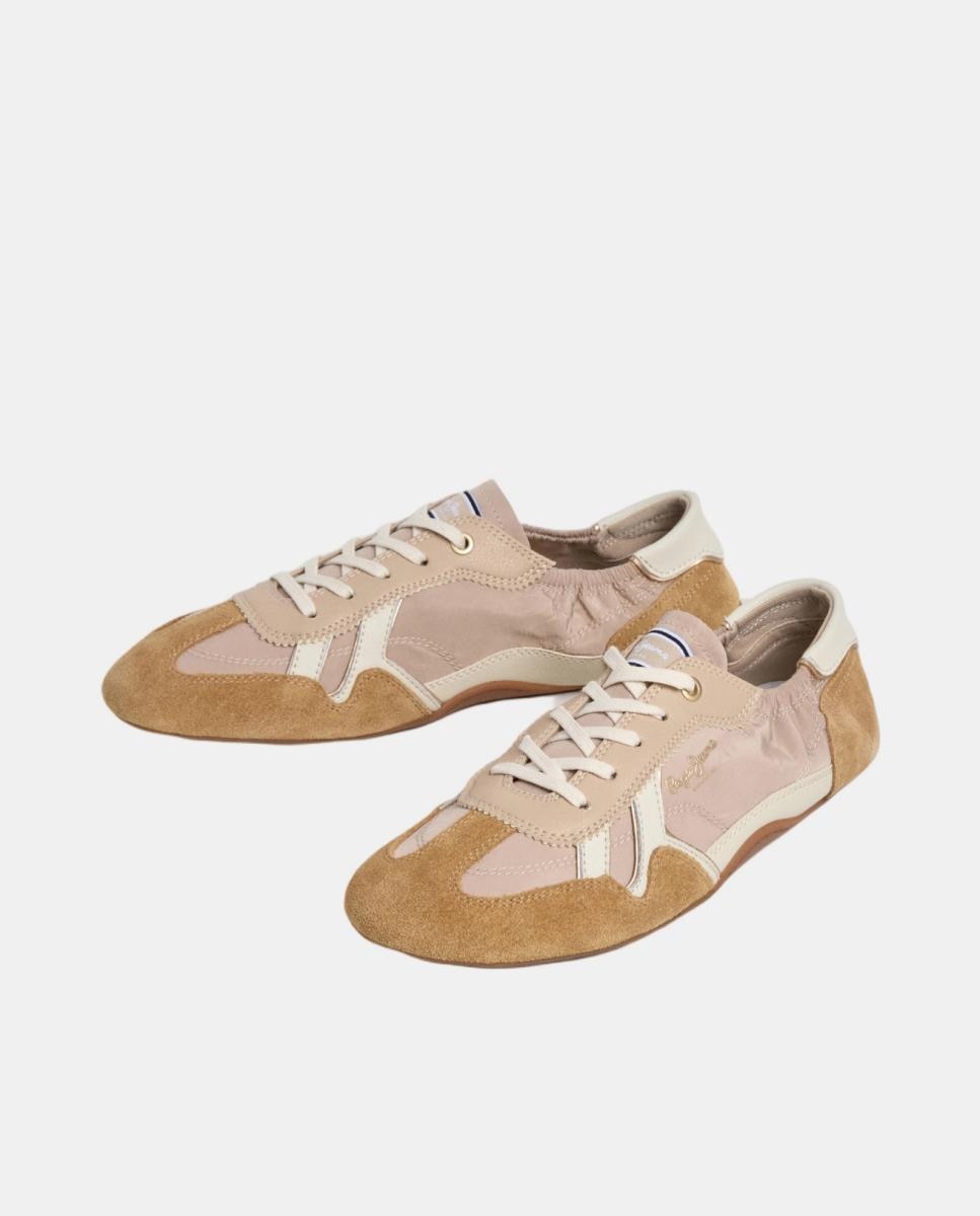 Sapatilhas Ultraligeiras em Nylon Castanho-claro-3