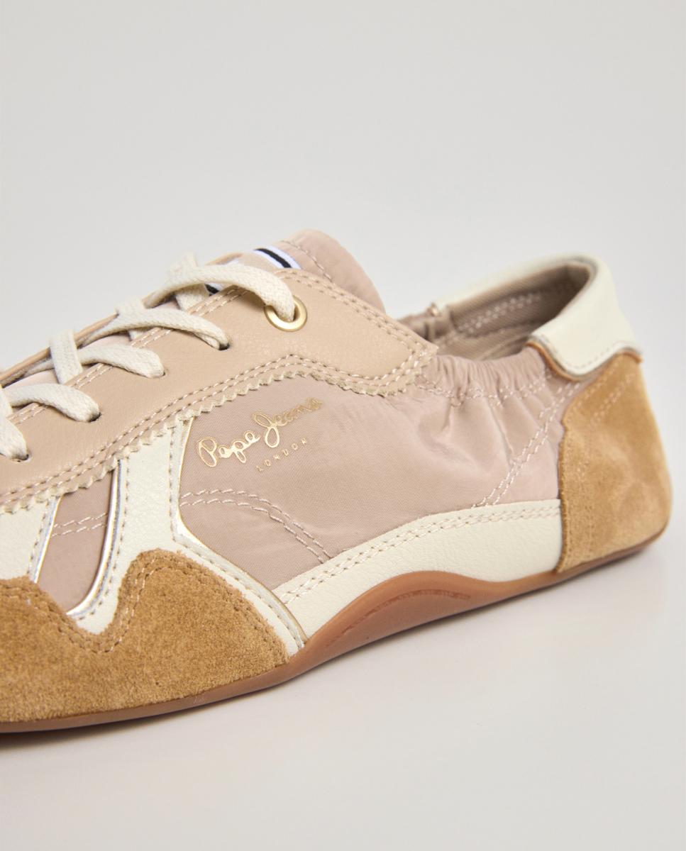 Sapatilhas Ultraligeiras em Nylon Castanho-claro-5