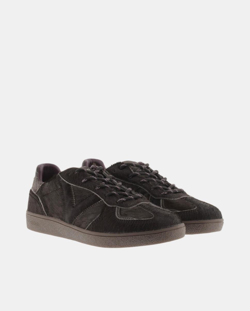 Sapatilhas Desportivas de Efeito de Potro com Sola Castanho Chocolate Castanho-escuro-5