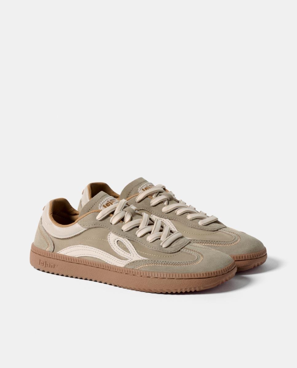 Zapatillas de mujer Lejan One retro - Marrón Marrón-2
