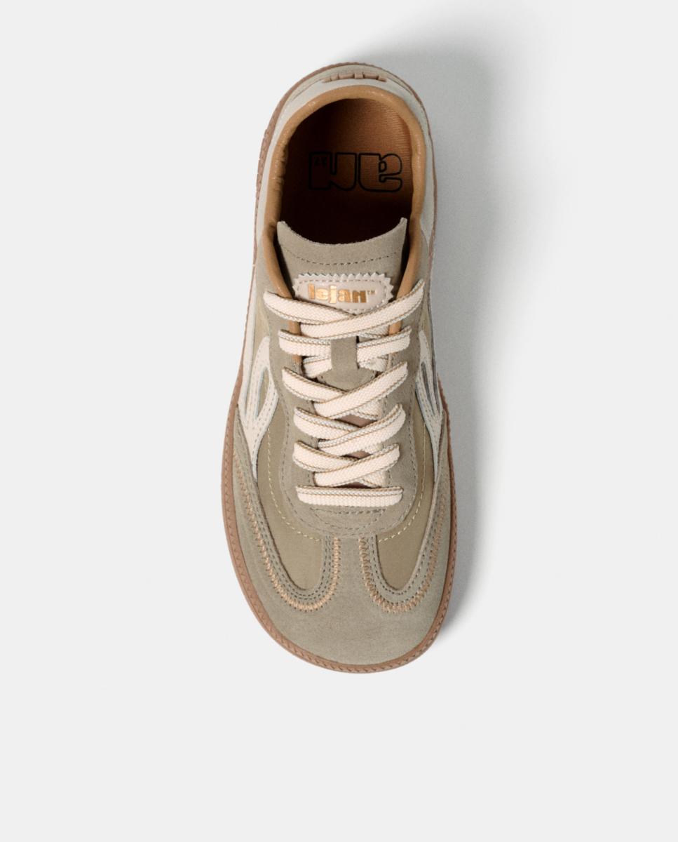 Zapatillas de mujer Lejan One retro - Marrón Marrón-4