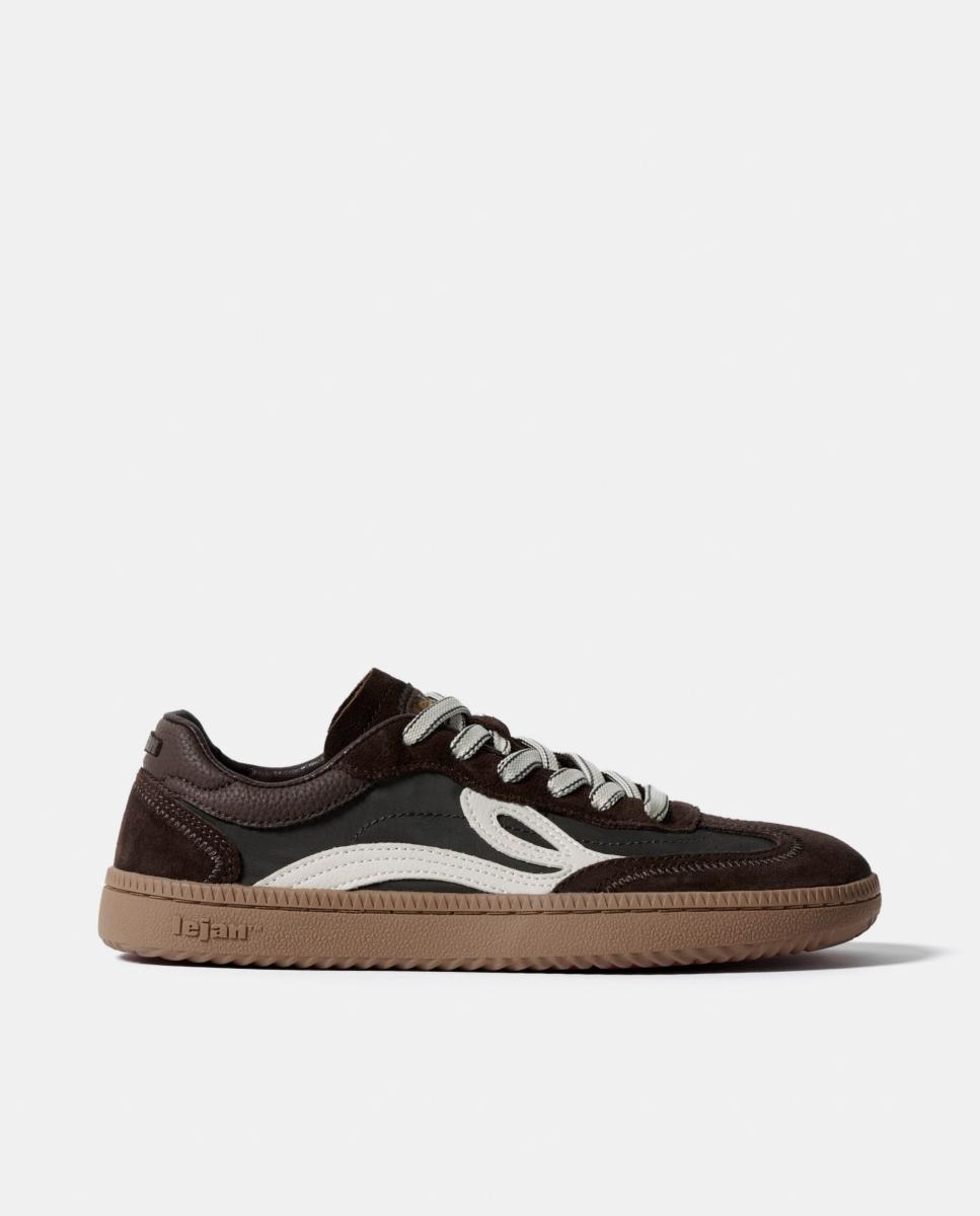 Imagen 0 de Zapatillas de mujer Lejan One retro Marrón chocolate