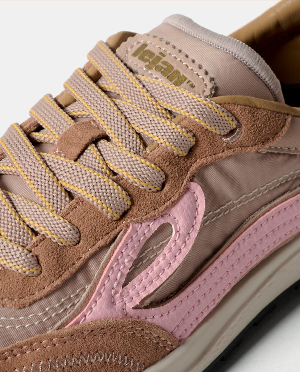 Zapatillas de mujer Lejan Melrose retro - Rosa chicle Rosa chicle-4