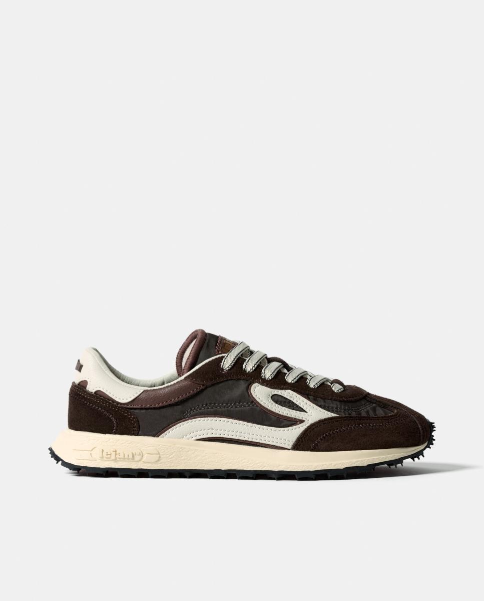 Zapatillas de mujer Lejan Melrose retro - Marrón Marrón-1