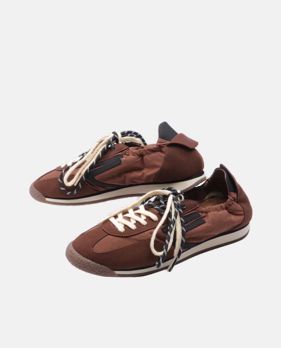 Zapatillas deportivas de mujer - PURAAI - Marrón Marrón-3