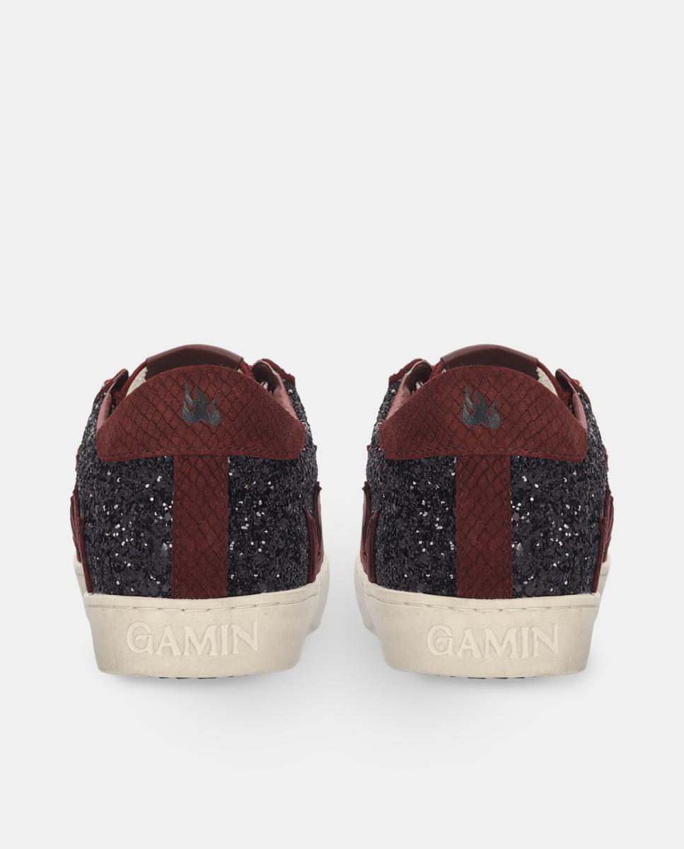 Sapatilhas Desportivas em Têxtil Vermelho/Grená-2
