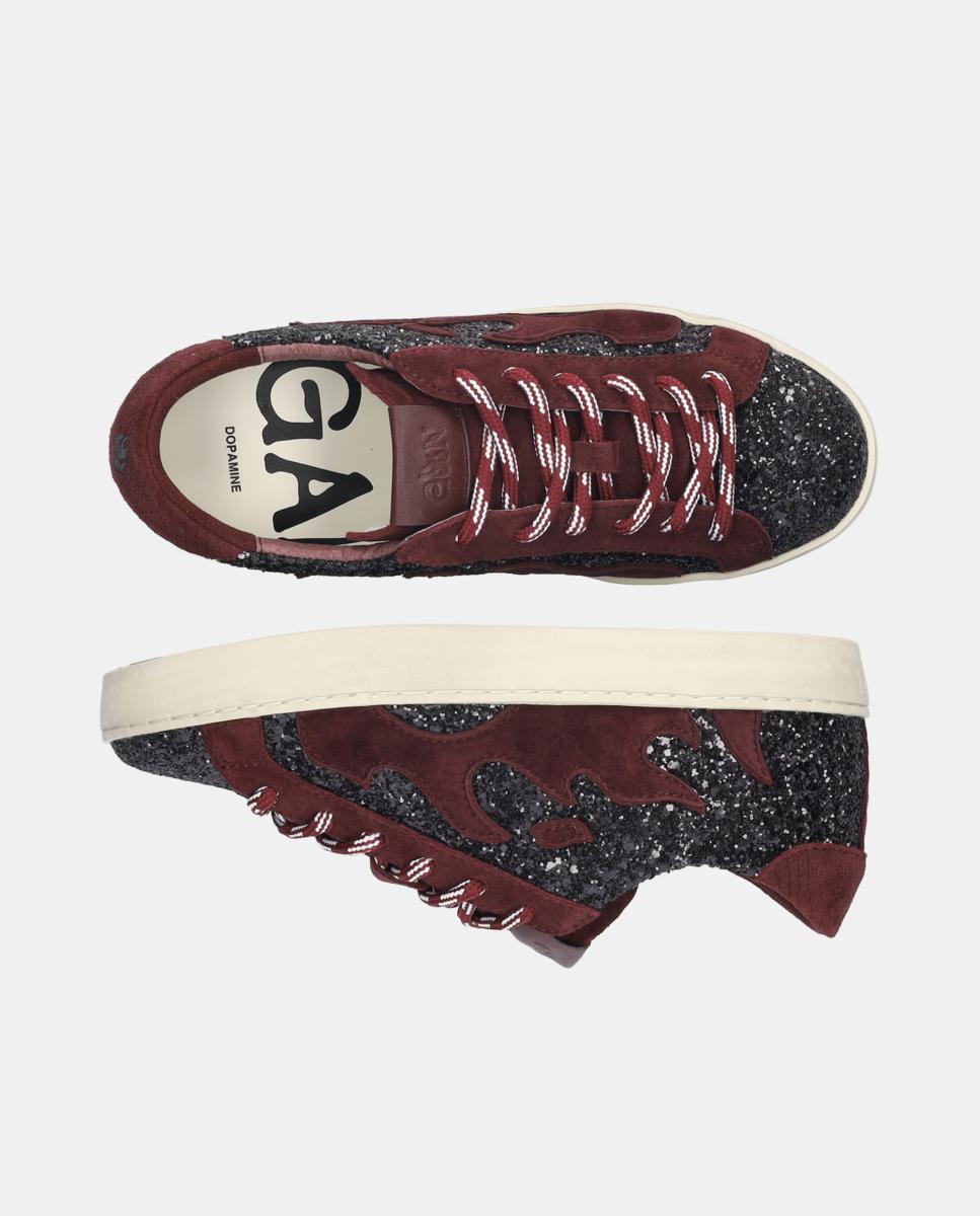 Sapatilhas Desportivas em Têxtil Vermelho/Grená-5