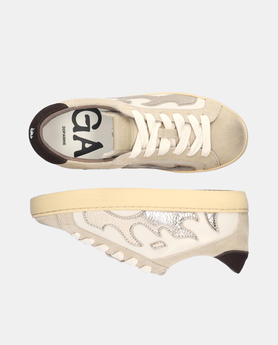 Sapatilhas Desportivas em Croute Castanho Suave-5