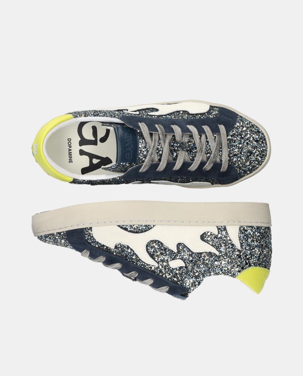 Sapatilhas Desportivas em Têxtil Azul-claro-4
