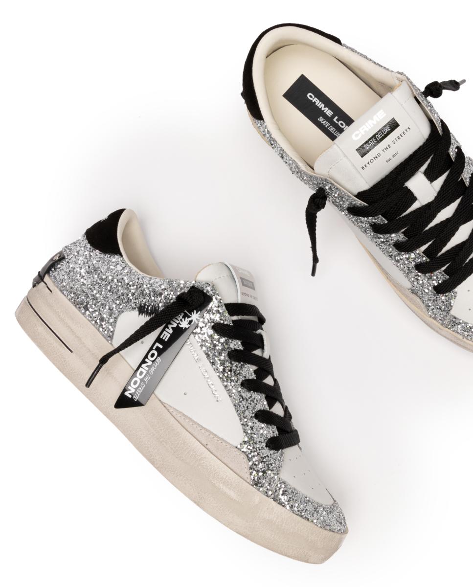 Sapatilhas tipo casco baixas Prata-5