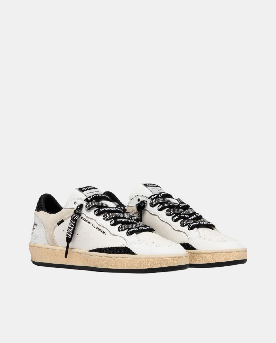 Sapatilhas tipo retro basket Branco-2