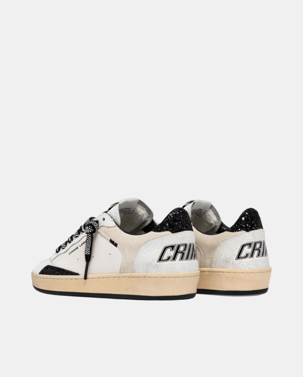 Sapatilhas tipo retro basket Branco-3