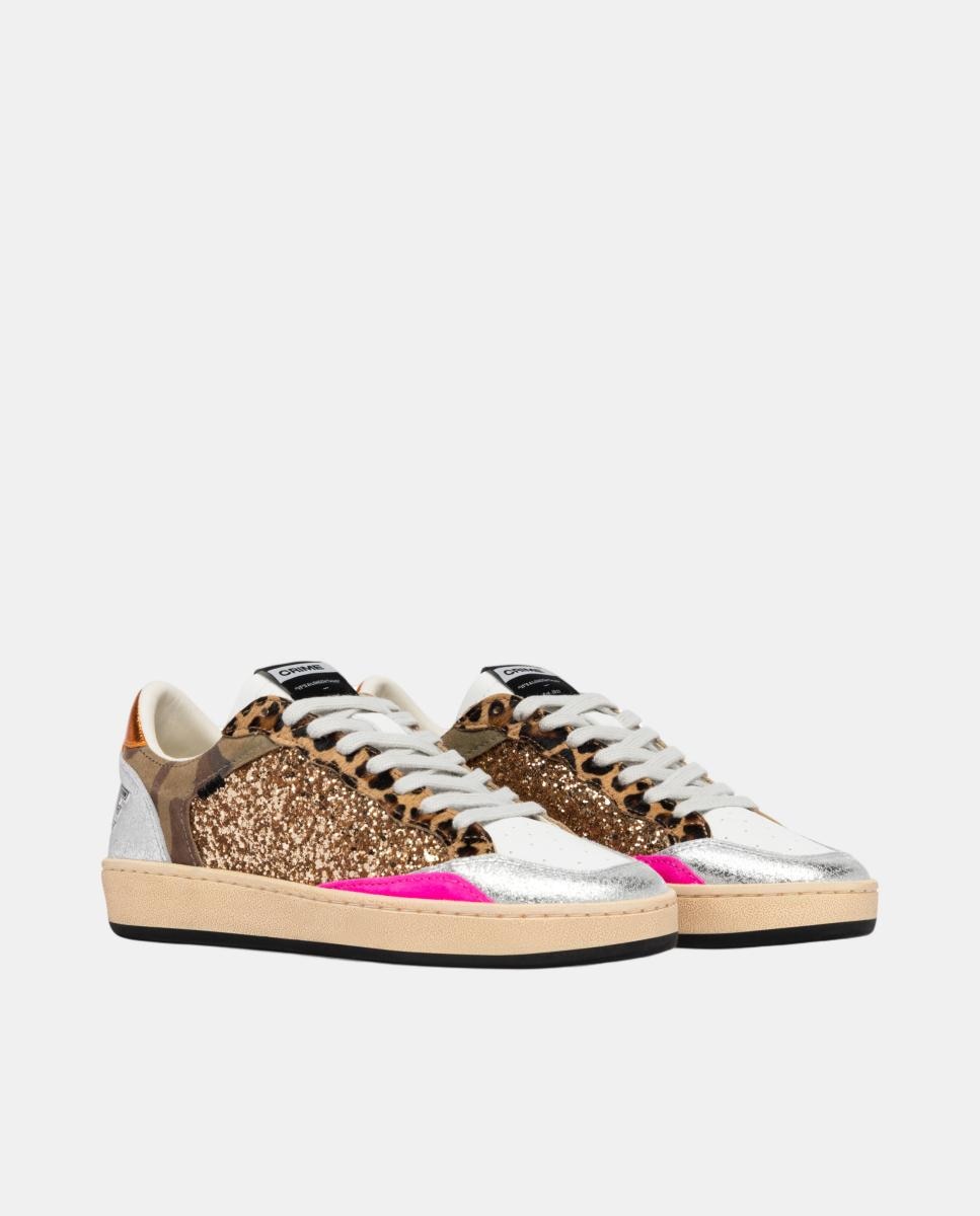 Sapatilhas tipo retro basket Multicolor-2