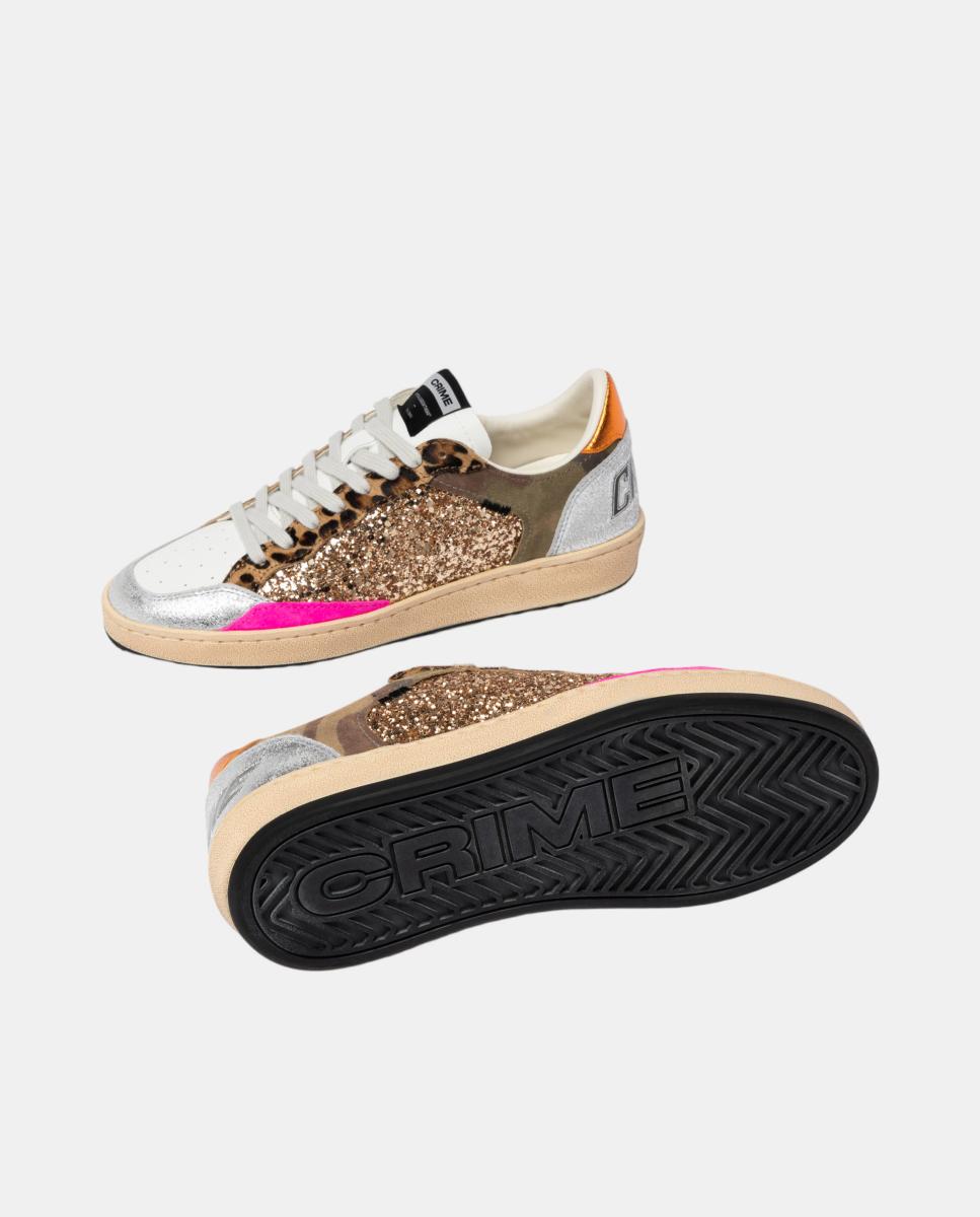 Sapatilhas tipo retro basket Multicolor-4