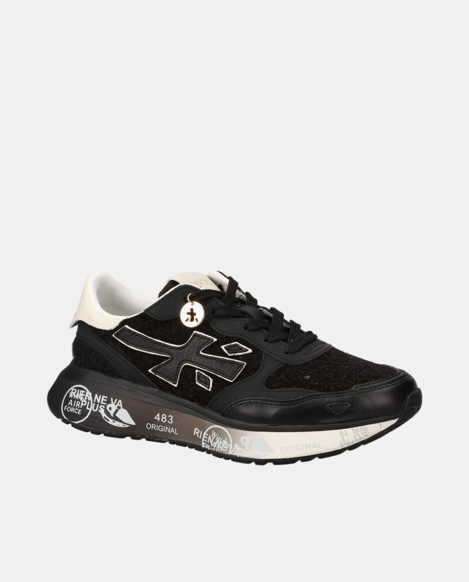 Deportivo de mujer Lauryn de inspiración running - Premiata - Negro Negro-4