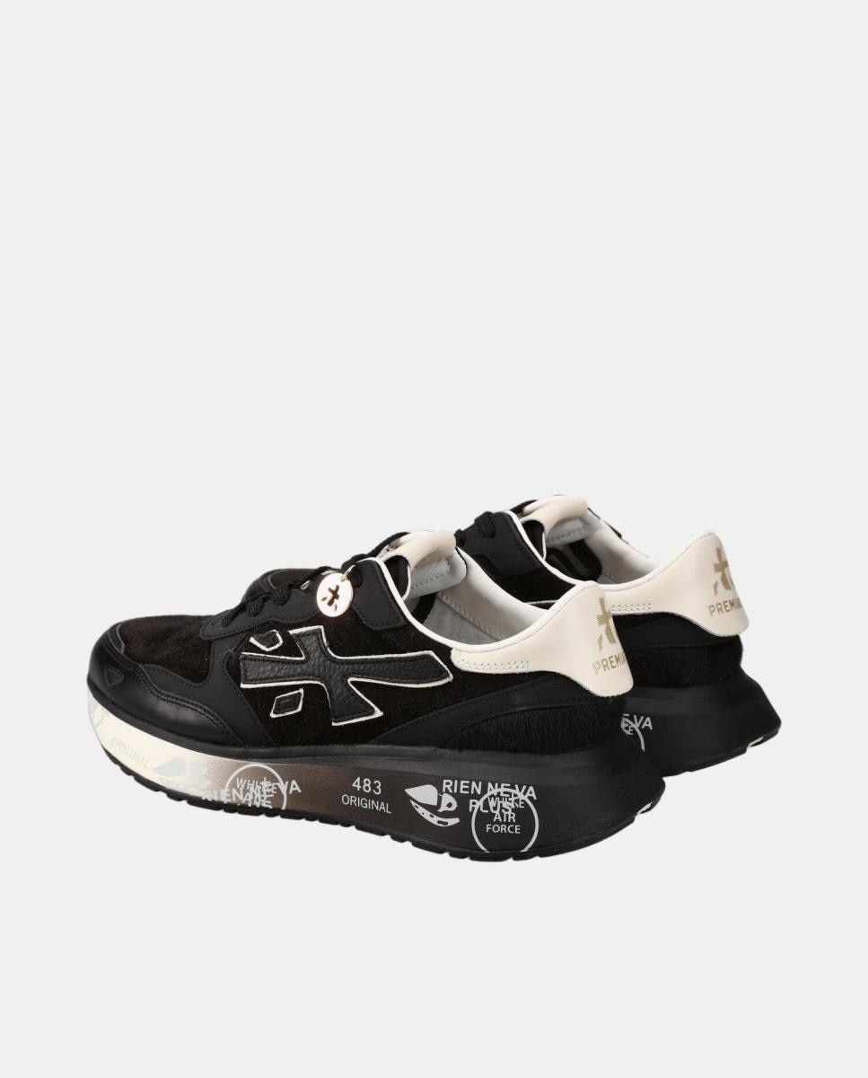 Deportivo de mujer Lauryn de inspiración running - Premiata - Negro Negro-5