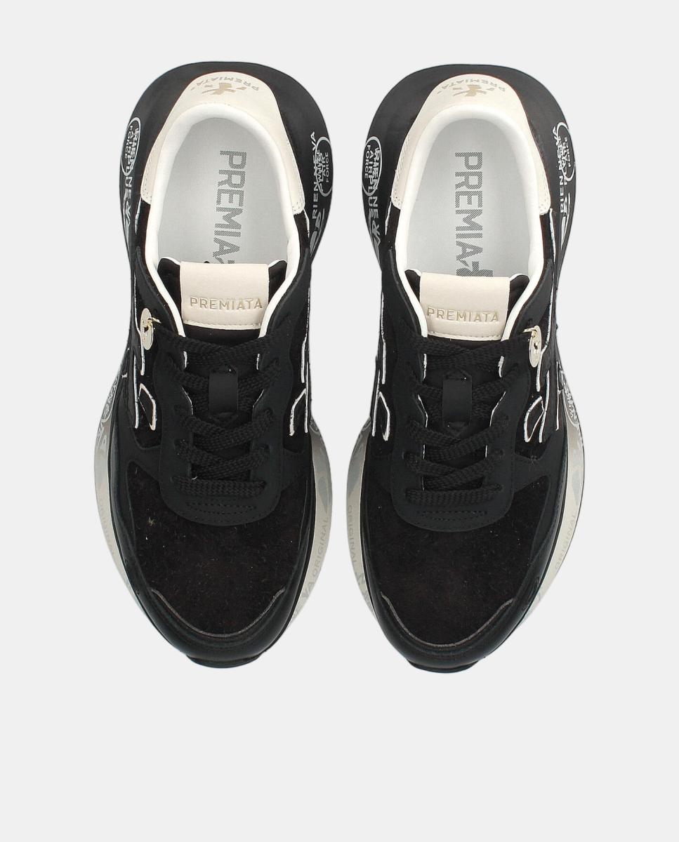Deportivo de mujer Lauryn de inspiración running - Premiata - Negro Negro-6